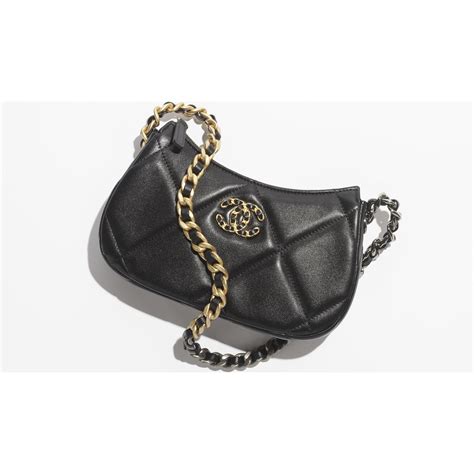 chanel black purse with gold chain|chanel 19 clutch with chain.